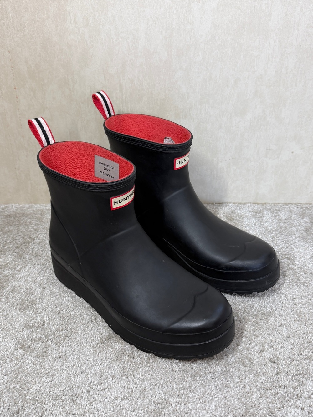Hunter Women's Original Rain Play Short Boots Waterproof in Black 11